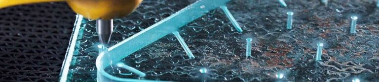 water jet cutting glass