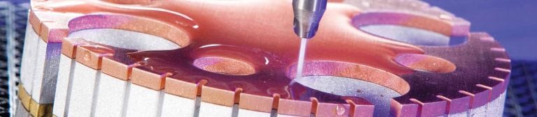 water jet cutting thick material